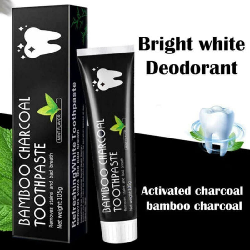 Black Toothpaste Bamboo Charcoal Oral Hygiene Tooth Paste Stains Remover Whitening Teeth Cleaning Tooth Brighten