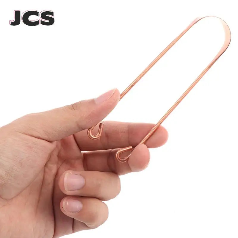 1pc Copper Tongue Scraper Men Women Toothbrush Dental Oral Care Hygiene Health Care Tool Cleaner Scraper