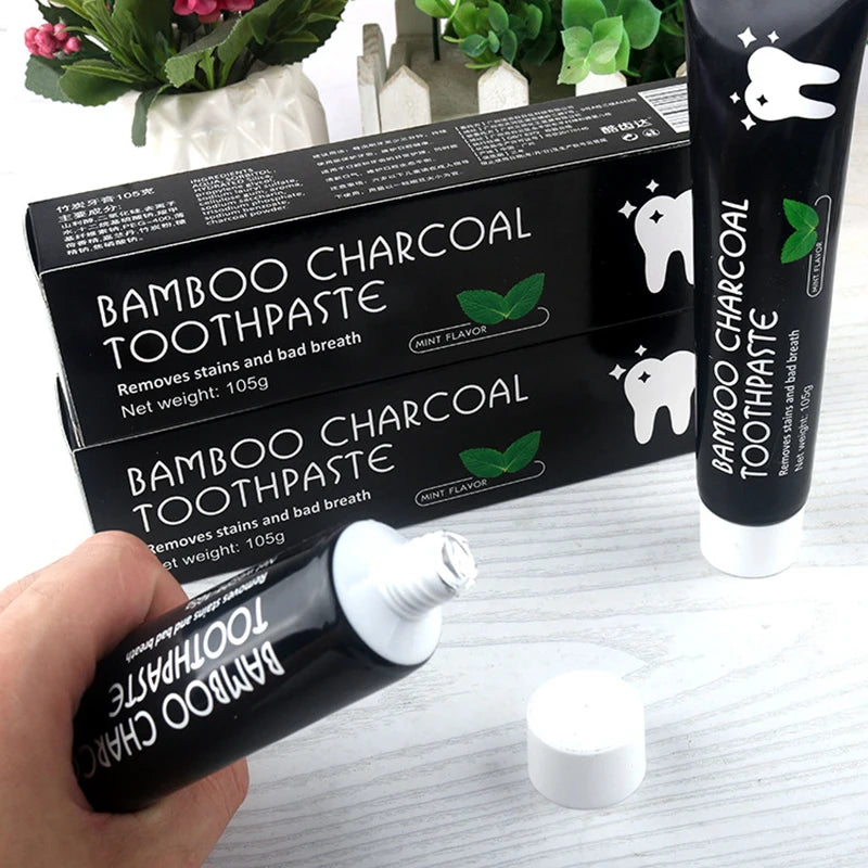 Black Toothpaste Bamboo Charcoal Oral Hygiene Tooth Paste Stains Remover Whitening Teeth Cleaning Tooth Brighten