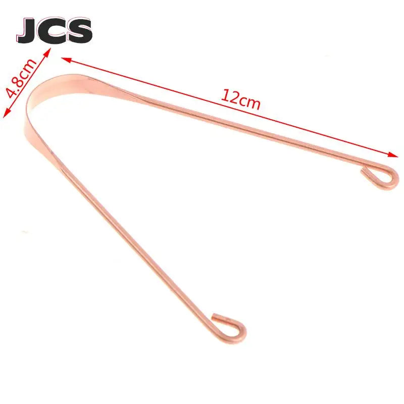 1pc Copper Tongue Scraper Men Women Toothbrush Dental Oral Care Hygiene Health Care Tool Cleaner Scraper