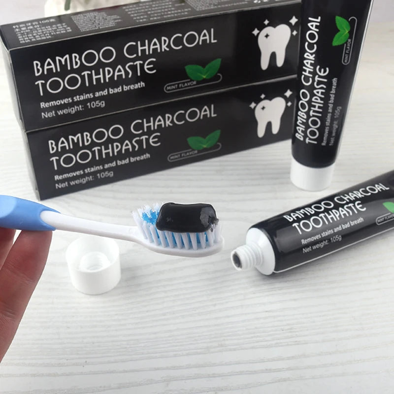 Black Toothpaste Bamboo Charcoal Oral Hygiene Tooth Paste Stains Remover Whitening Teeth Cleaning Tooth Brighten