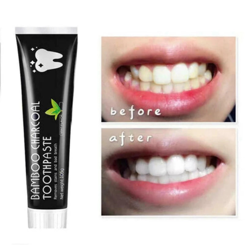 Black Toothpaste Bamboo Charcoal Oral Hygiene Tooth Paste Stains Remover Whitening Teeth Cleaning Tooth Brighten