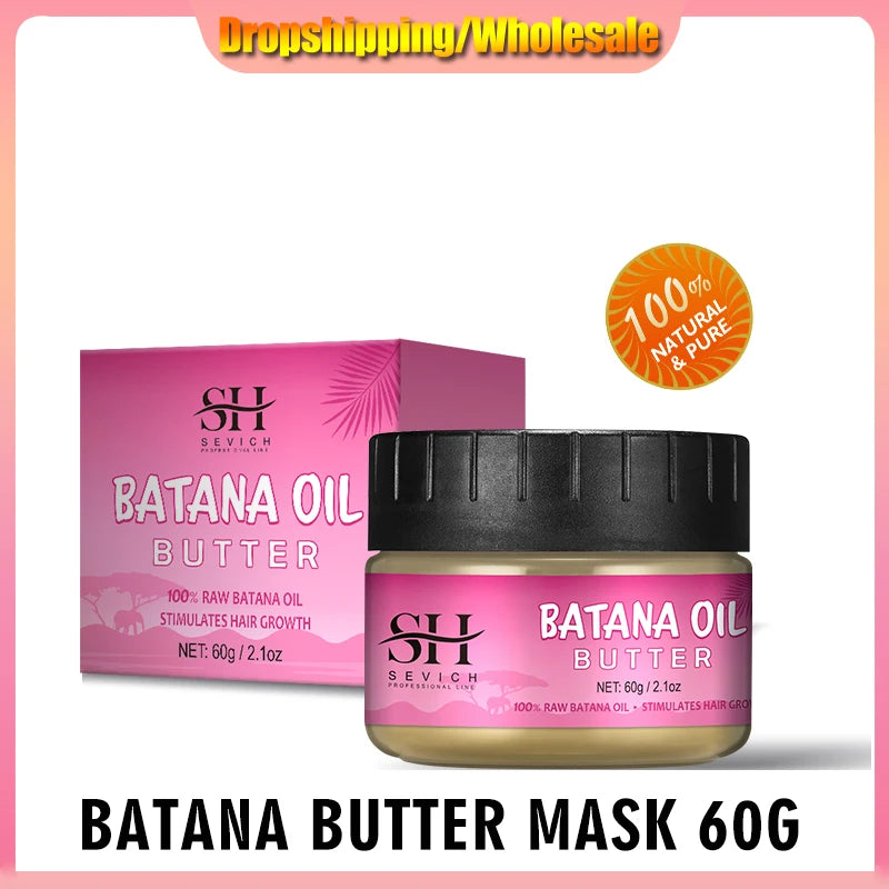 5PCS 100% Batana oil hair growth set African fast hair growth batana Hair Mask Anti hair loss break hair regrowth treatment